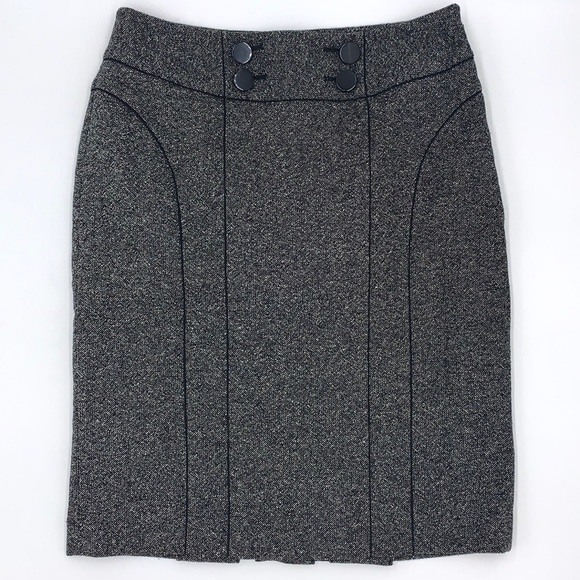 Ann Taylor Tweed Wool / Silk Blend Pencil Skirt Size 4P - Picture 14 of 14